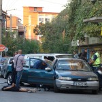 полицеска акция пред гимназията, пострада пешеходец